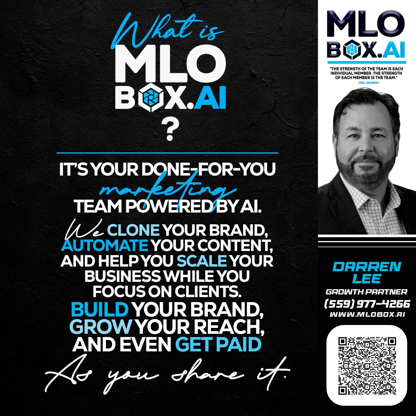 WHAT IS MLOBOX? - Darren Lee -Mortgage Loan Officer