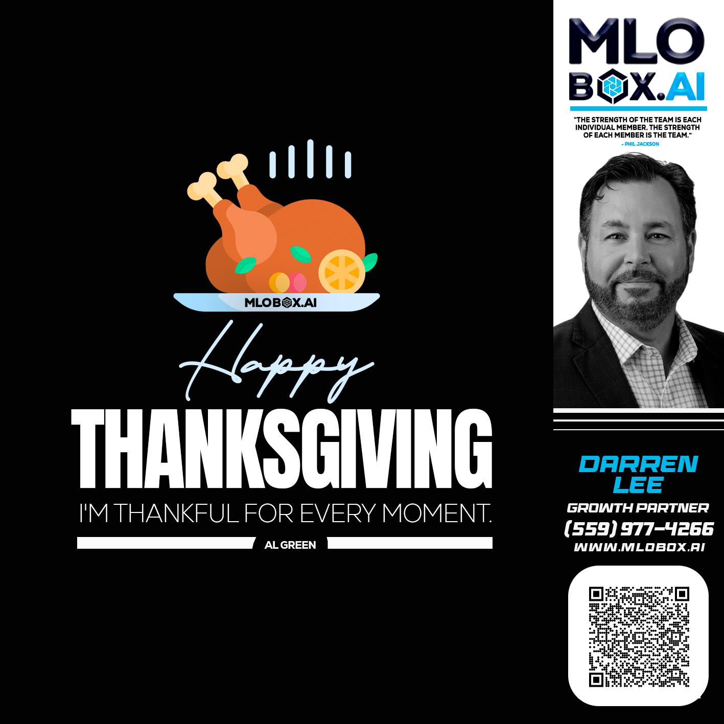 HAPPY THANKSGIVING - Darren Lee -Mortgage Loan Officer