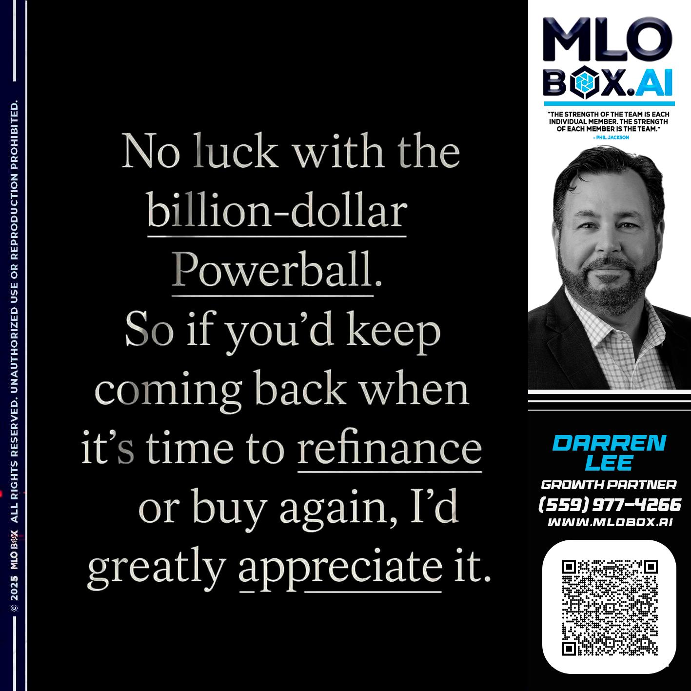 NO LUCK - Darren Lee -Mortgage Loan Officer
