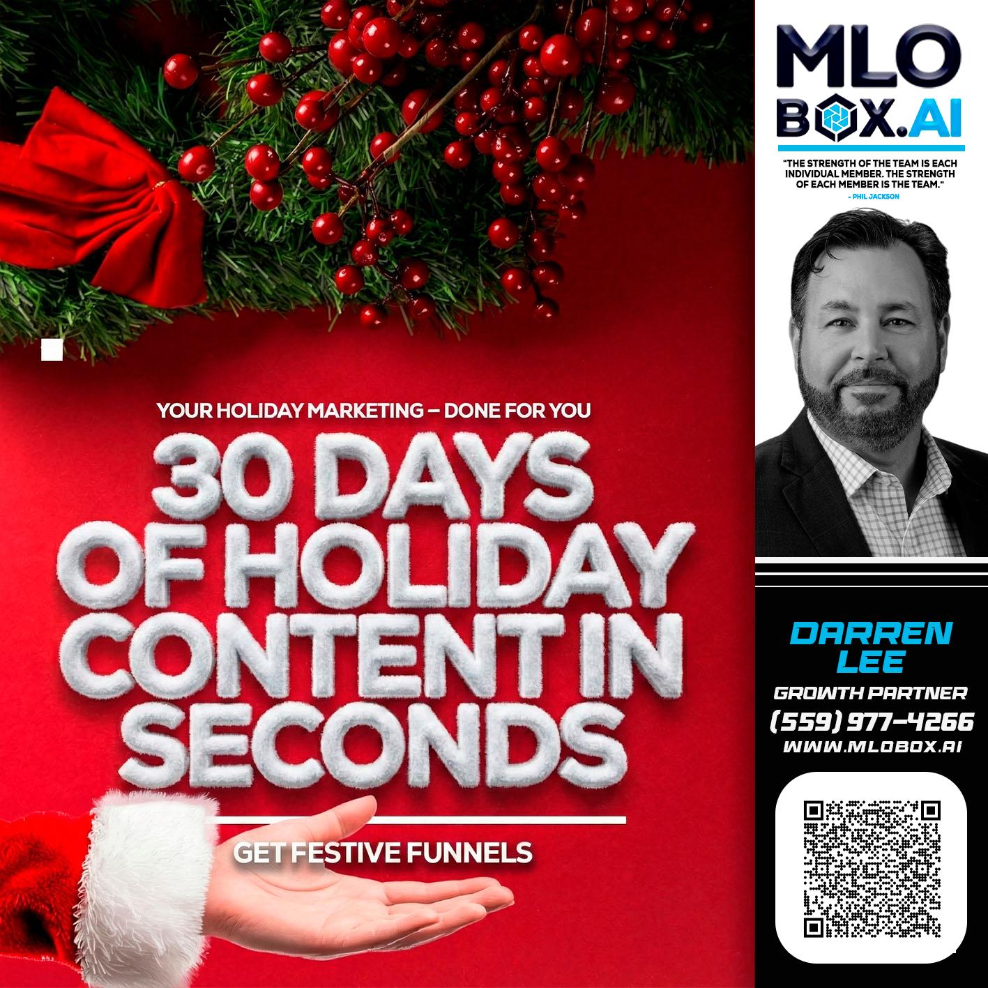 30 DAYS - Darren Lee -Mortgage Loan Officer