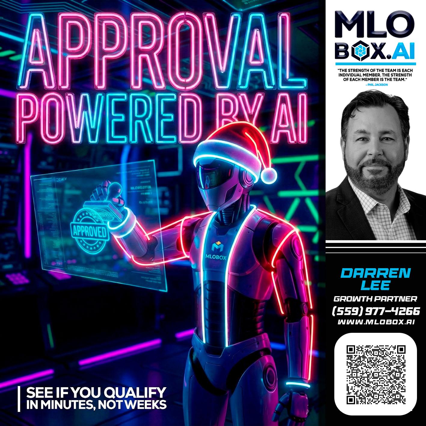 APPROVAL BY AI - Darren Lee -Mortgage Loan Officer