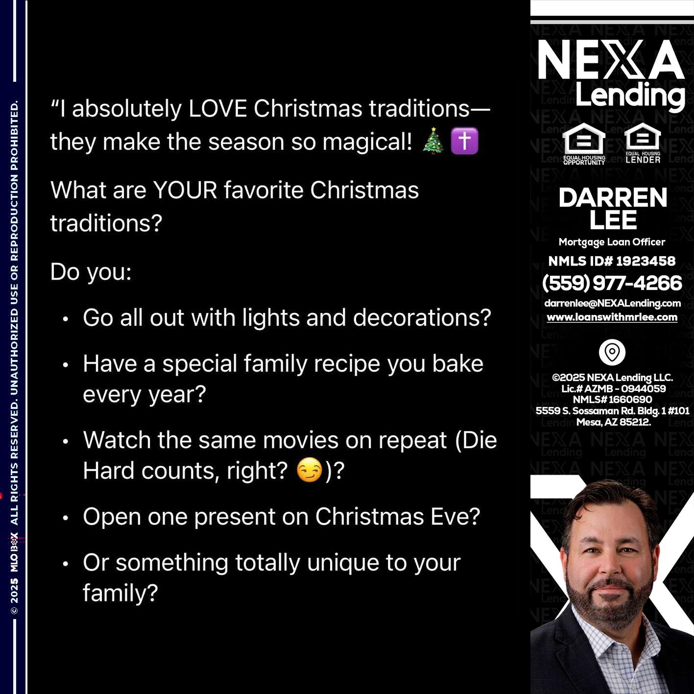 I love christmas - Darren Lee -Mortgage Loan Officer