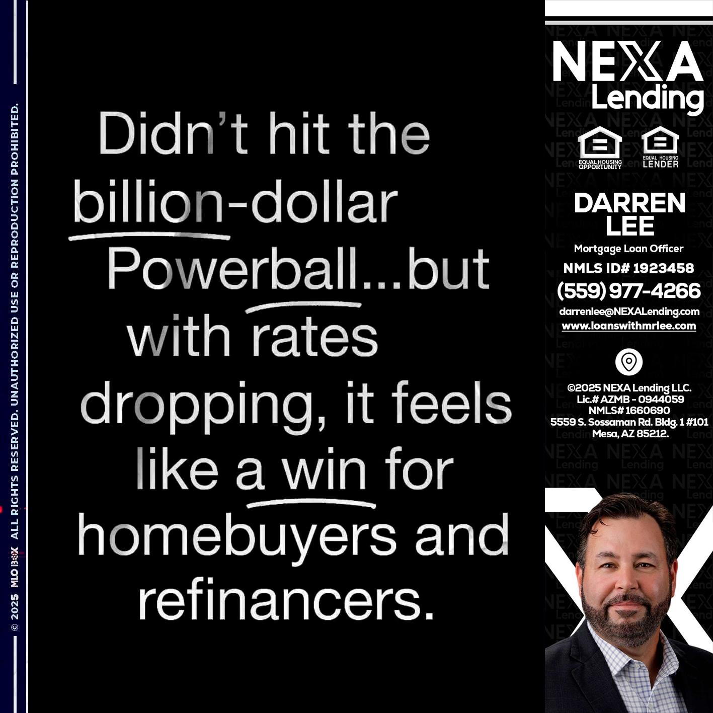 DIDNT HIT - Darren Lee -Mortgage Loan Officer