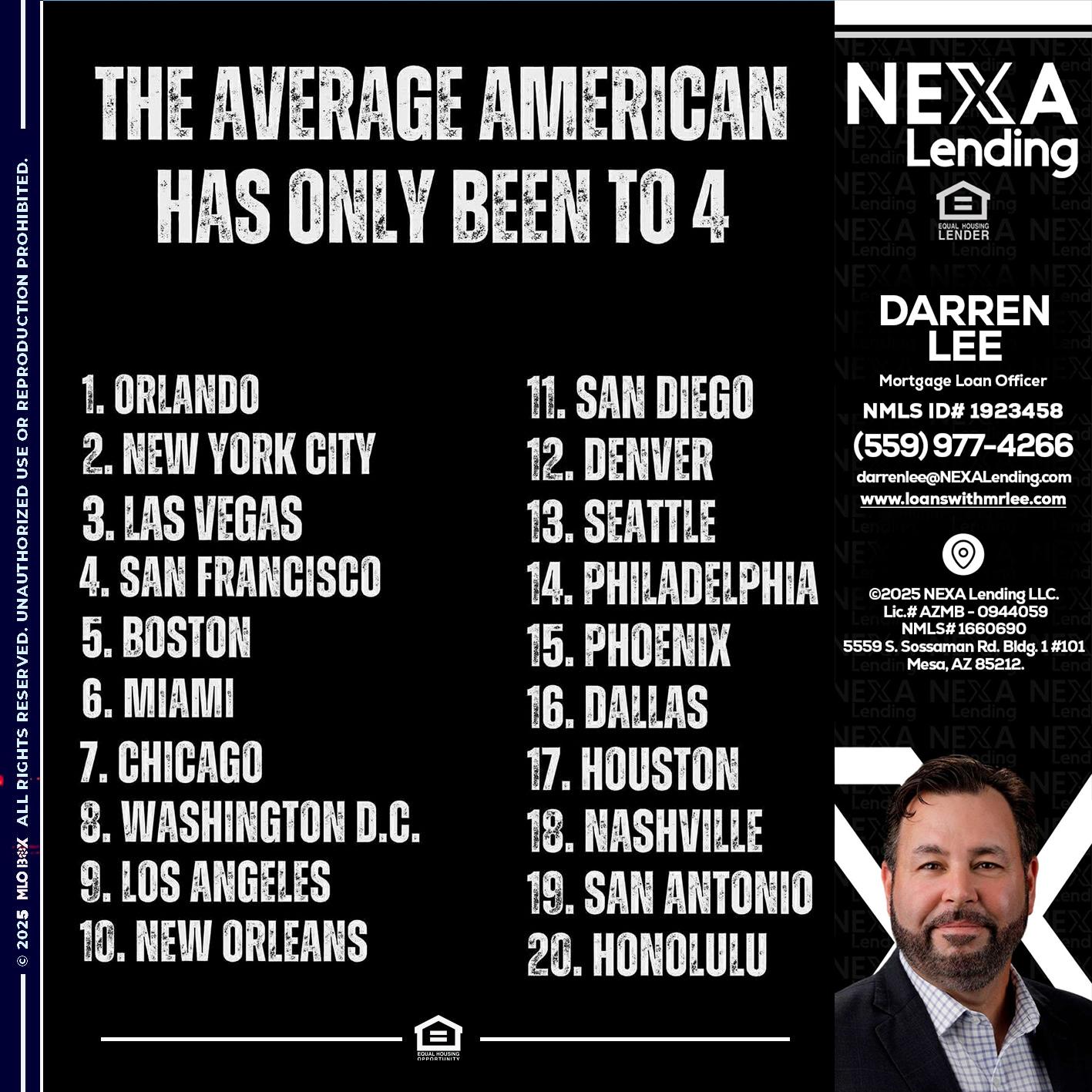 THE AVERAGE AMERICAN - Darren Lee -Mortgage Loan Officer