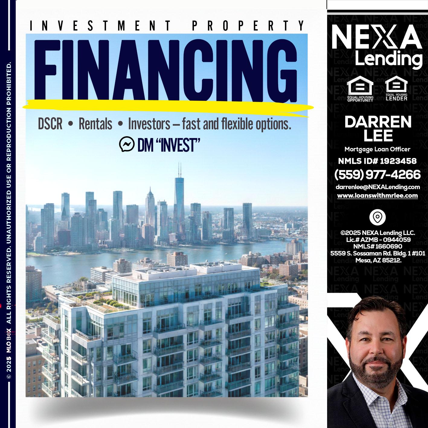 FINANCING - Darren Lee -Mortgage Loan Officer