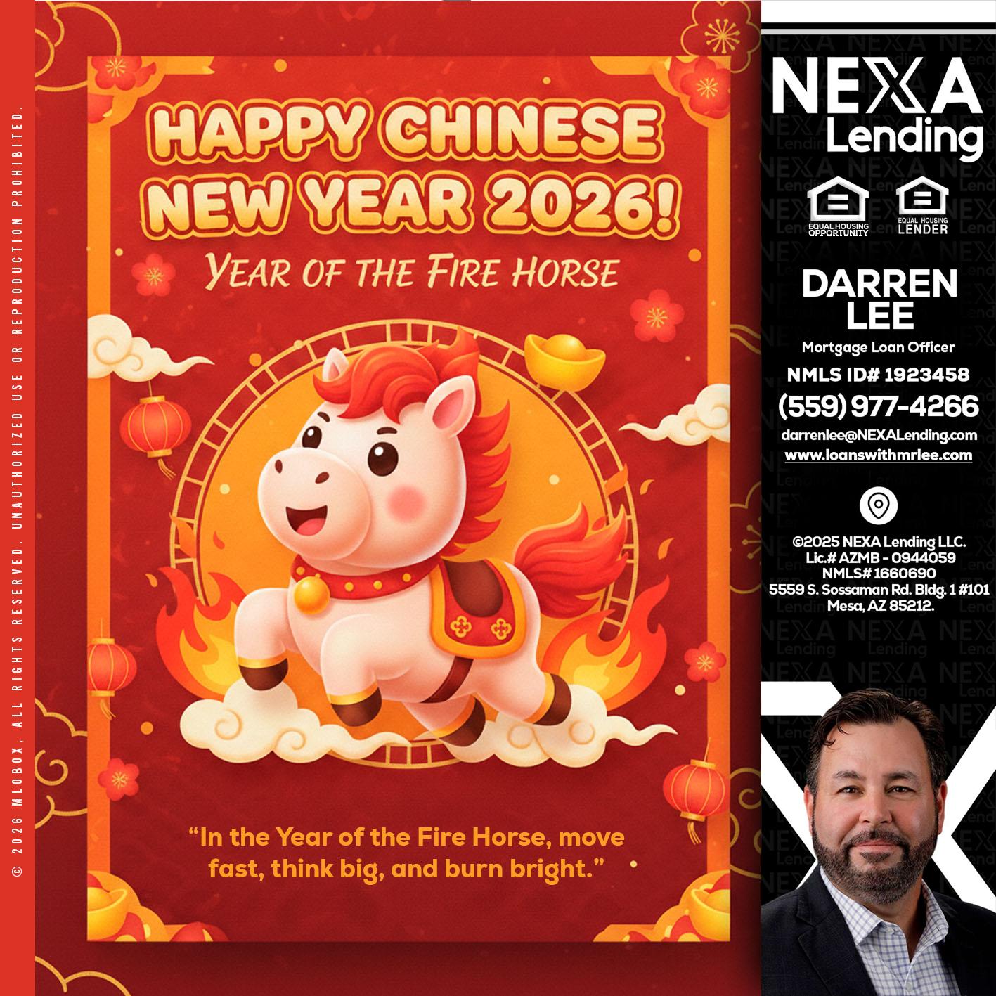 happy Chinese new year - Darren Lee -Mortgage Loan Officer