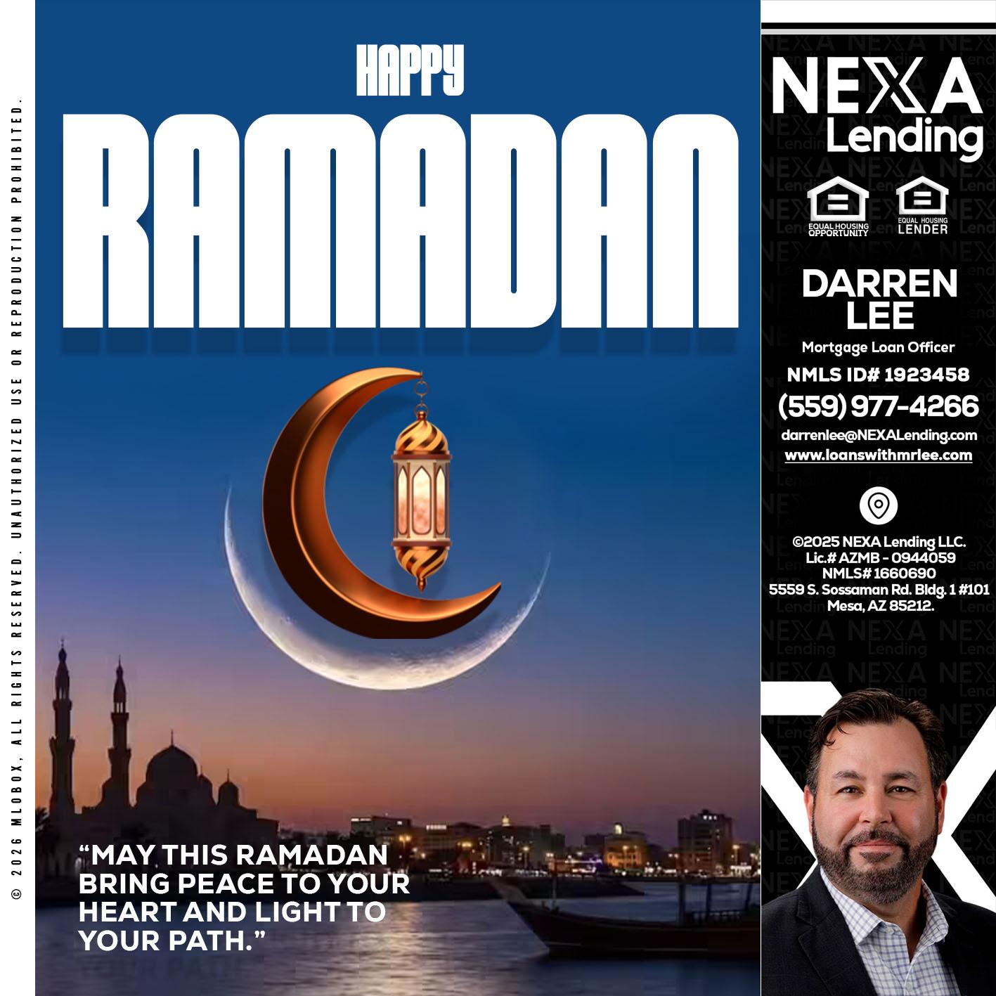 RAMADAN - Darren Lee -Mortgage Loan Officer