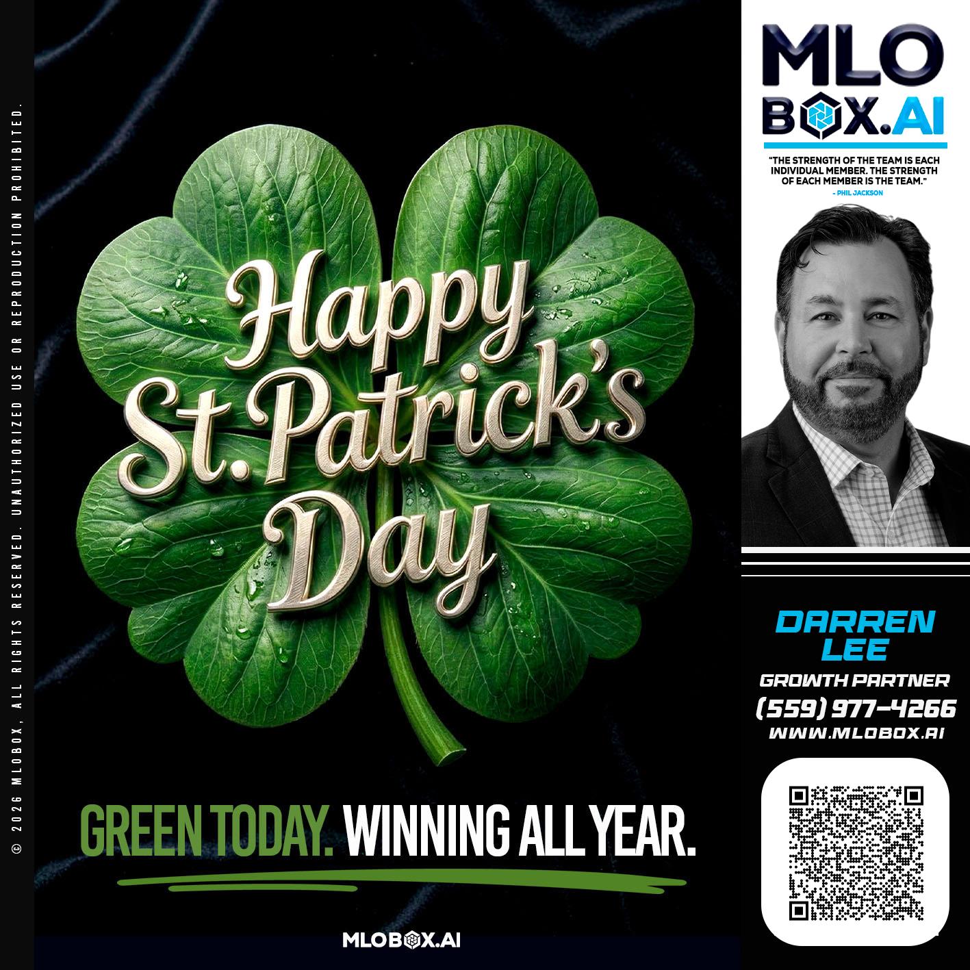 happy st Patricks day - Darren Lee -Mortgage Loan Officer