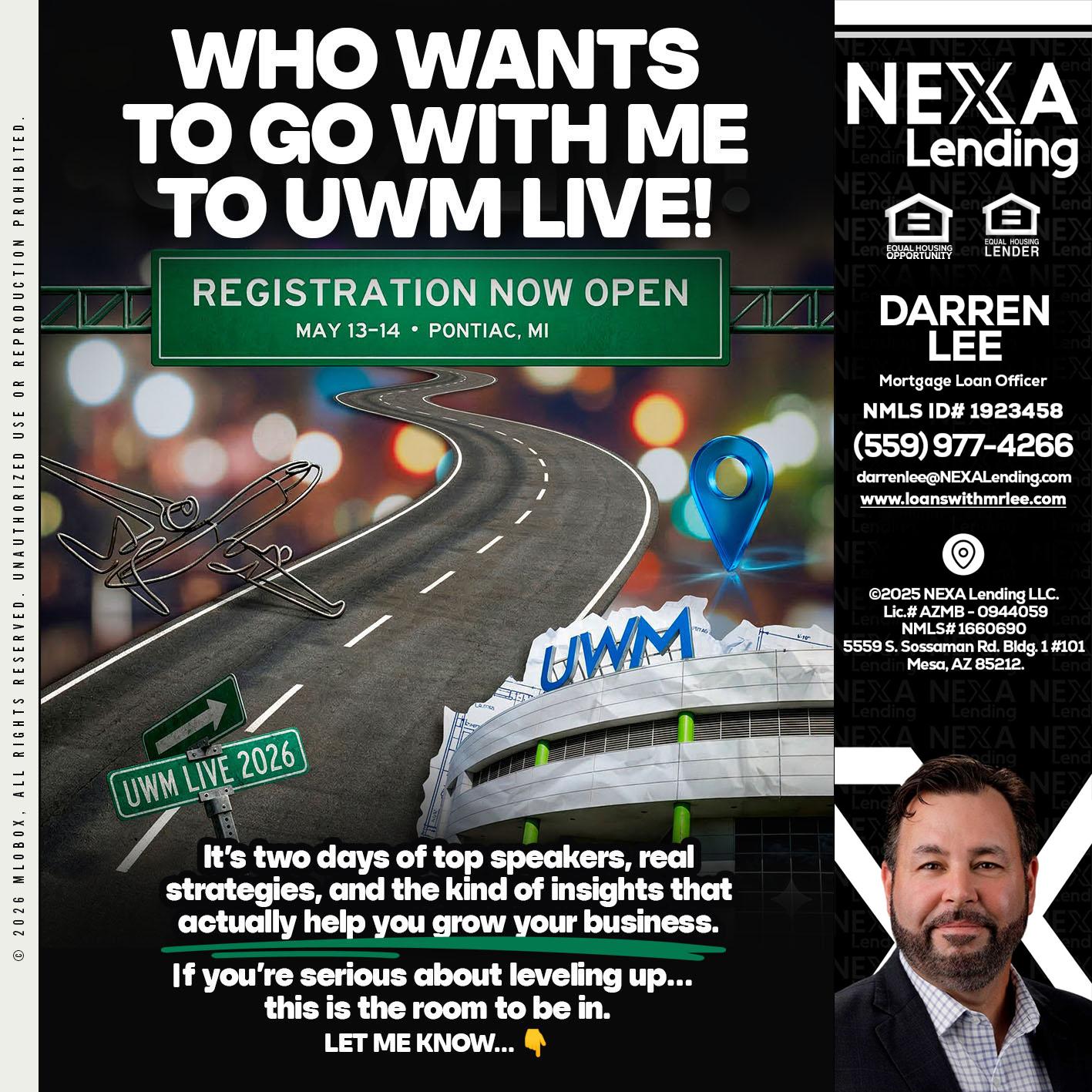 WHO WANTS - Darren Lee -Mortgage Loan Officer