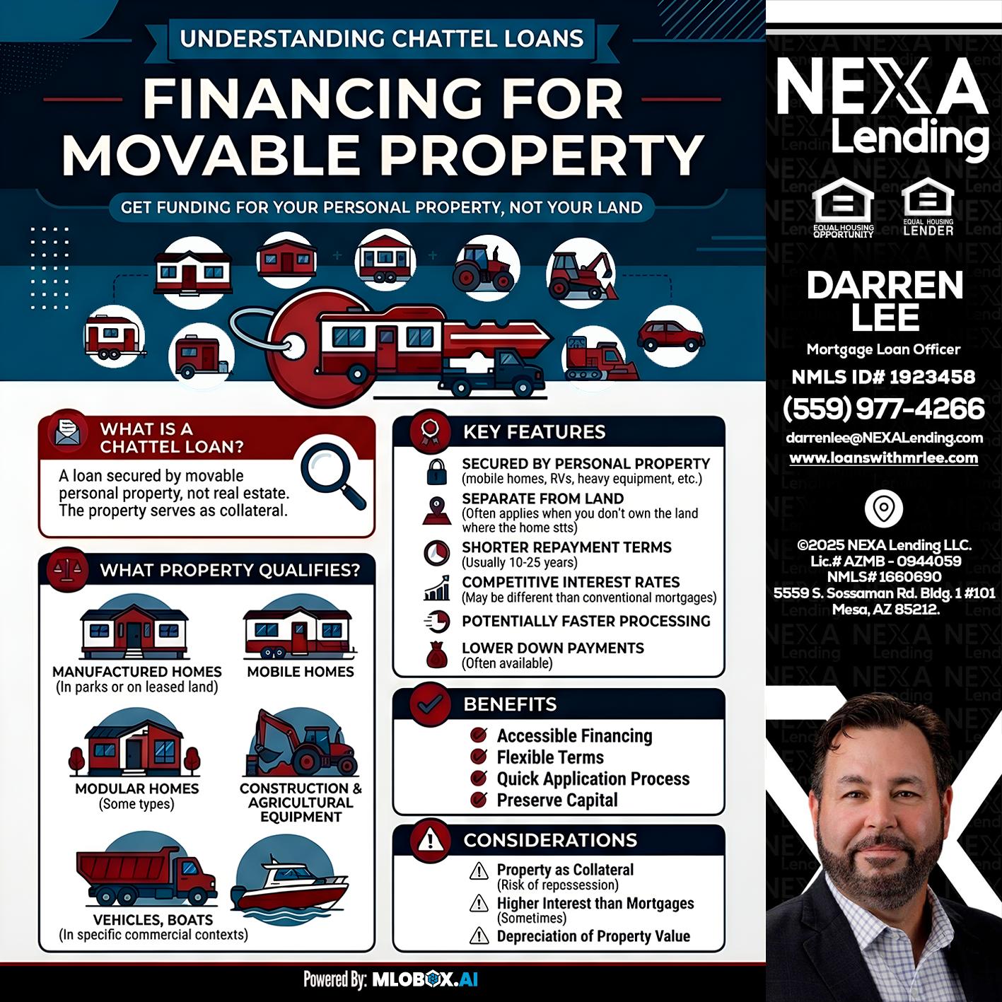 Chattel Loans - Darren Lee -Mortgage Loan Officer