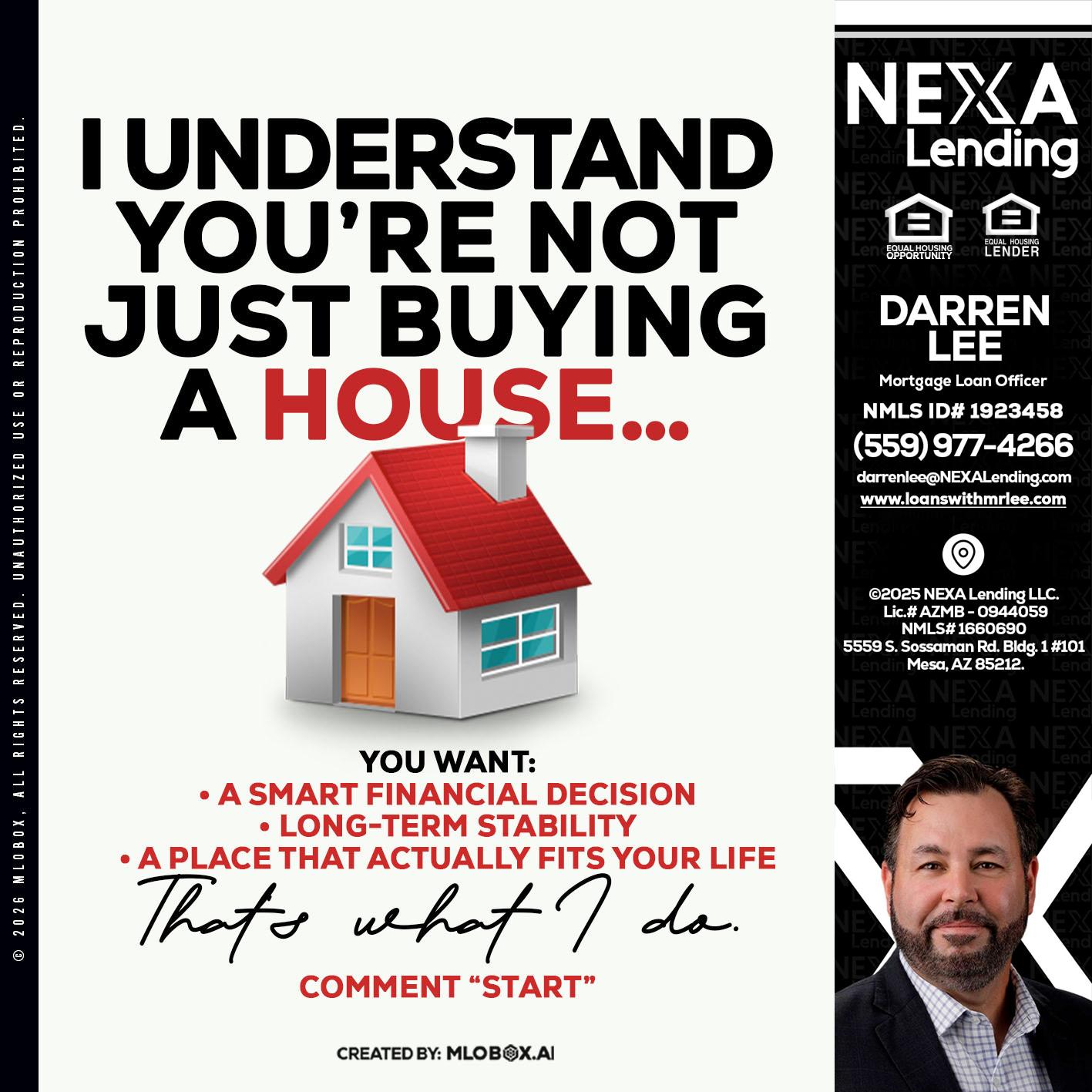 I UNDERSTAND - Darren Lee -Mortgage Loan Officer