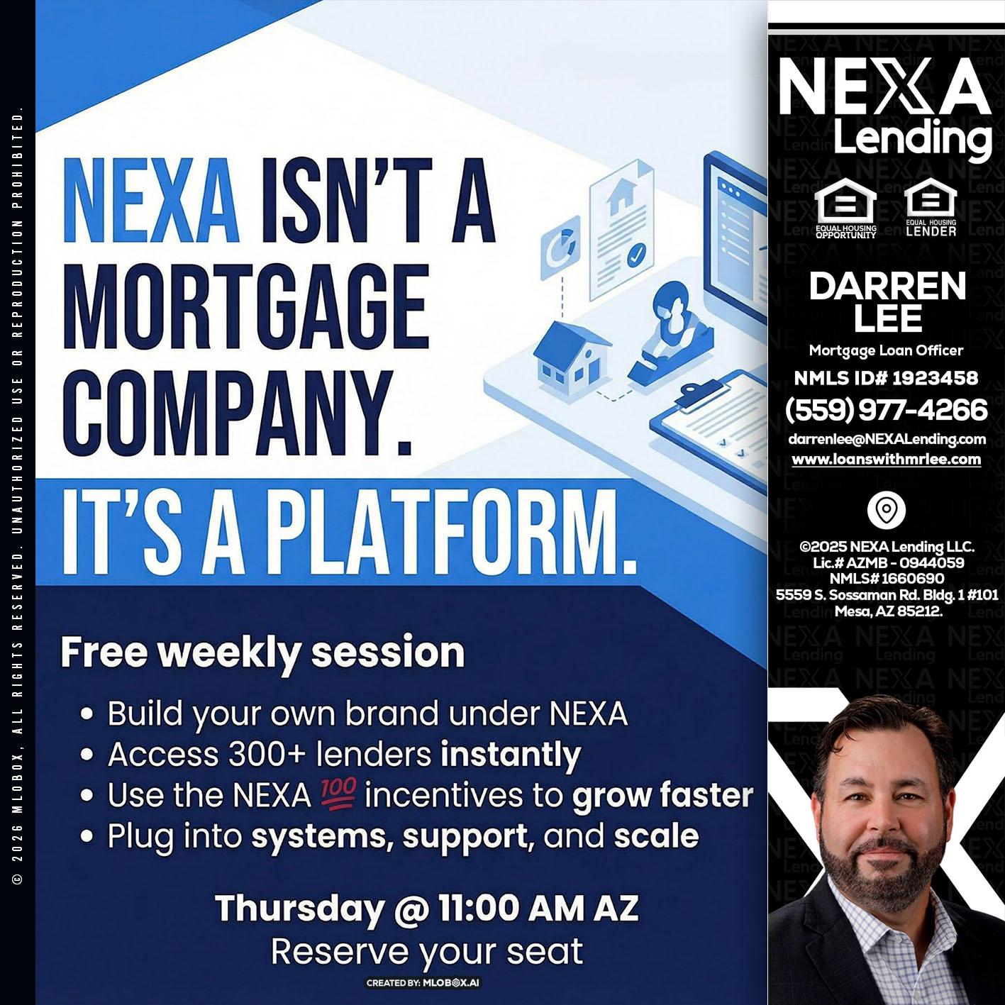 NEXA ISNT - Darren Lee -Mortgage Loan Officer
