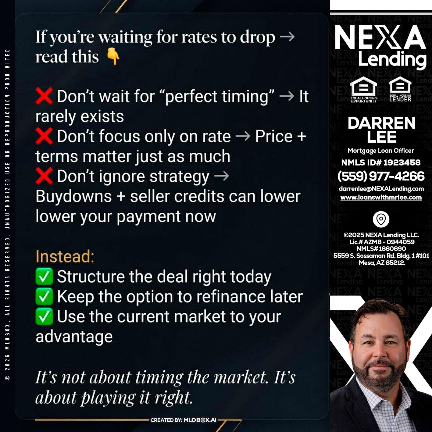 IF YOU ARE - Darren Lee -Mortgage Loan Officer