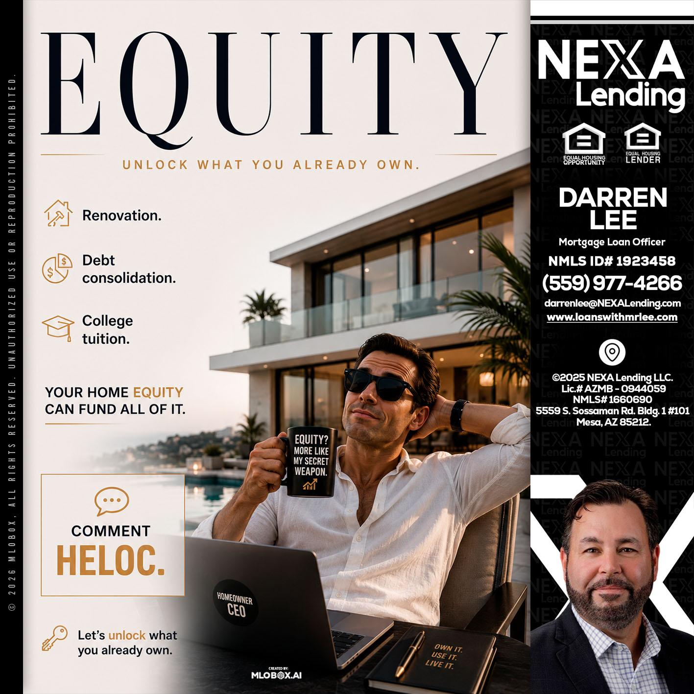 EQUITY - Darren Lee -Mortgage Loan Officer