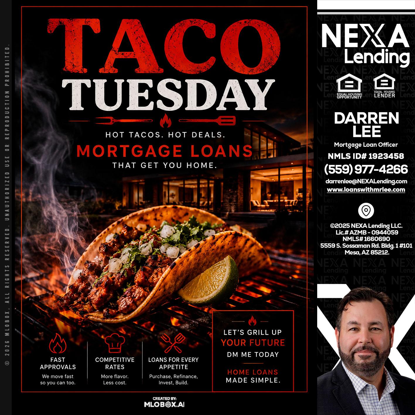 TACO TUESDAY - Darren Lee -Mortgage Loan Officer