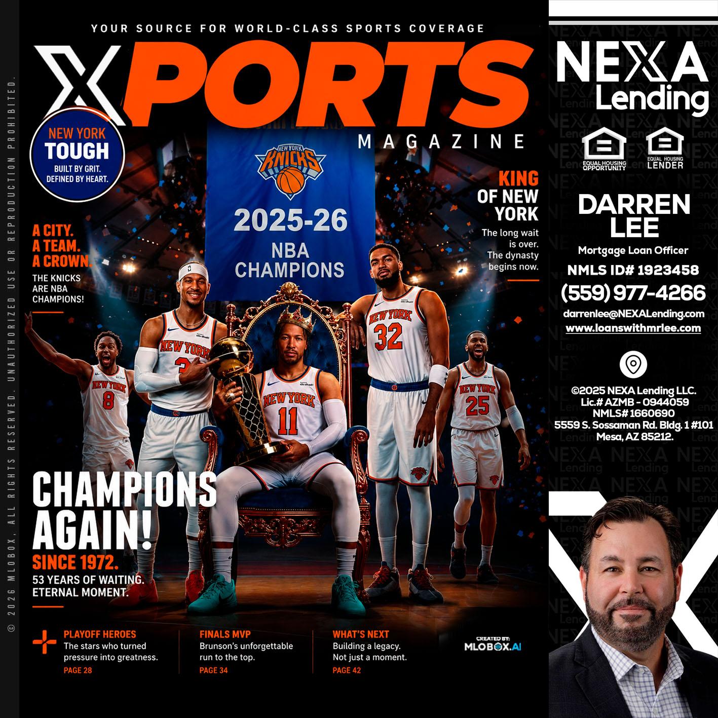 XPORTS MAGAZINE - Darren Lee -Mortgage Loan Officer