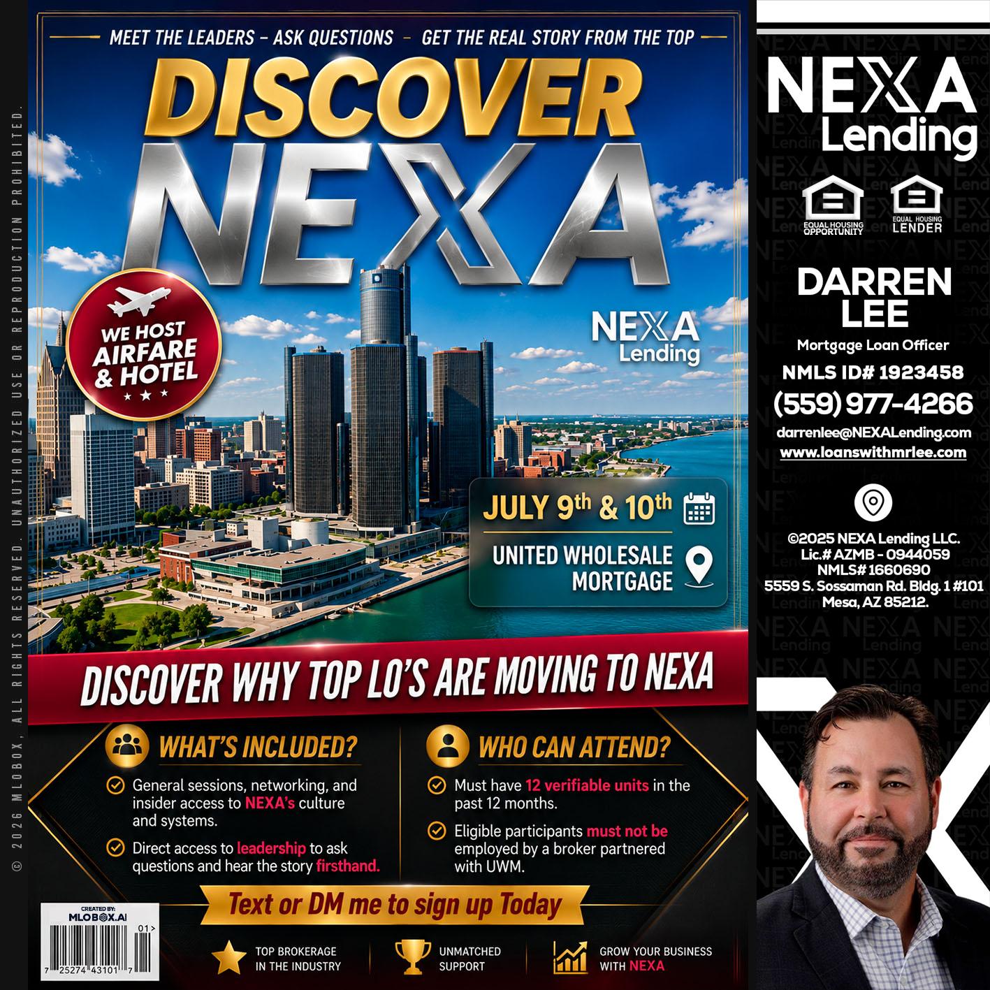 DISCOVER NEXA - Darren Lee -Mortgage Loan Officer