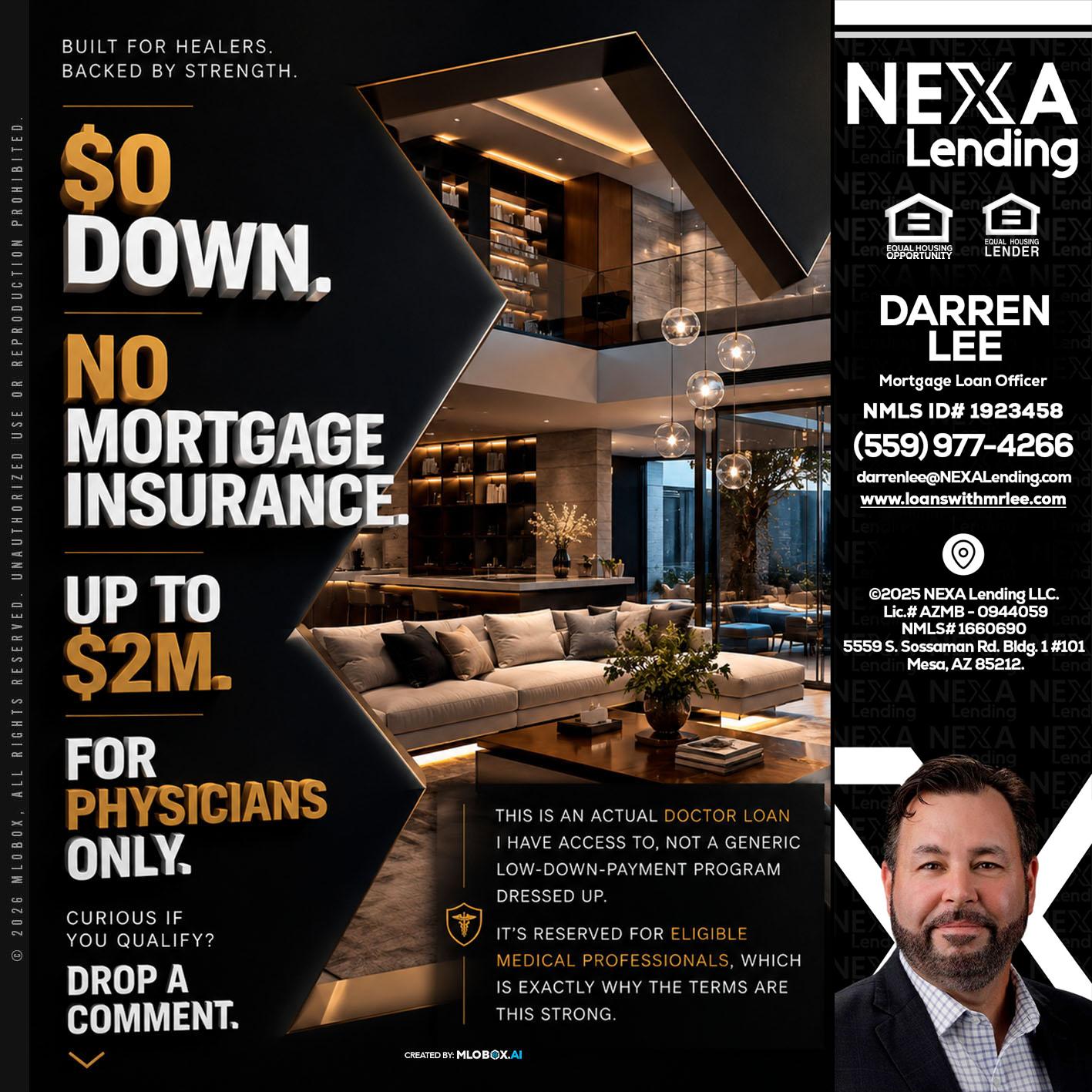 $0 DOWN - Darren Lee -Mortgage Loan Officer