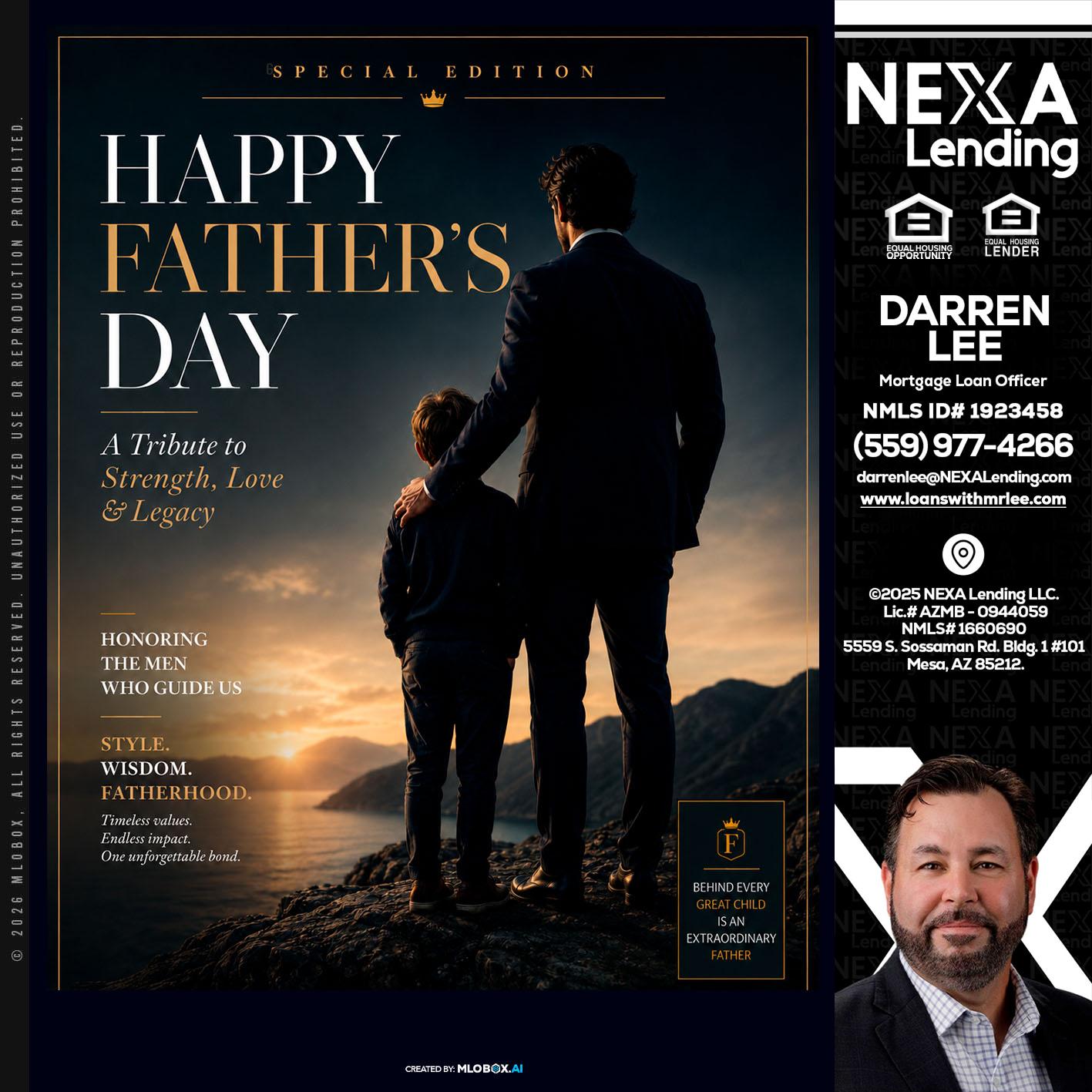 HAPPY FATHERS DAY - Darren Lee -Mortgage Loan Officer