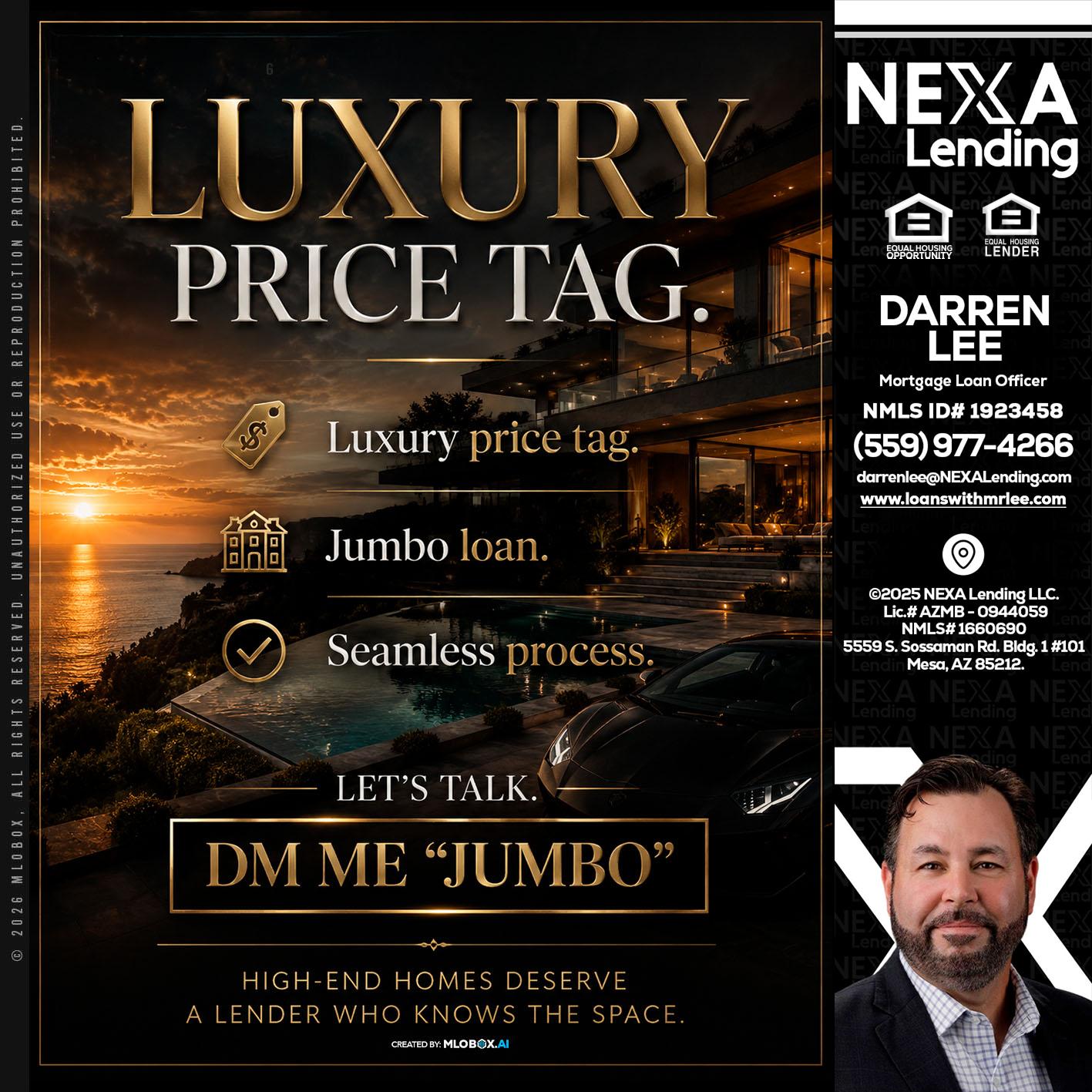 LUXURY PRICE - Darren Lee -Mortgage Loan Officer
