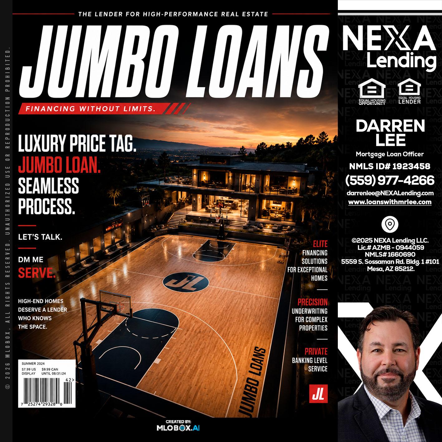 JUMBO LOANS - Darren Lee -Mortgage Loan Officer