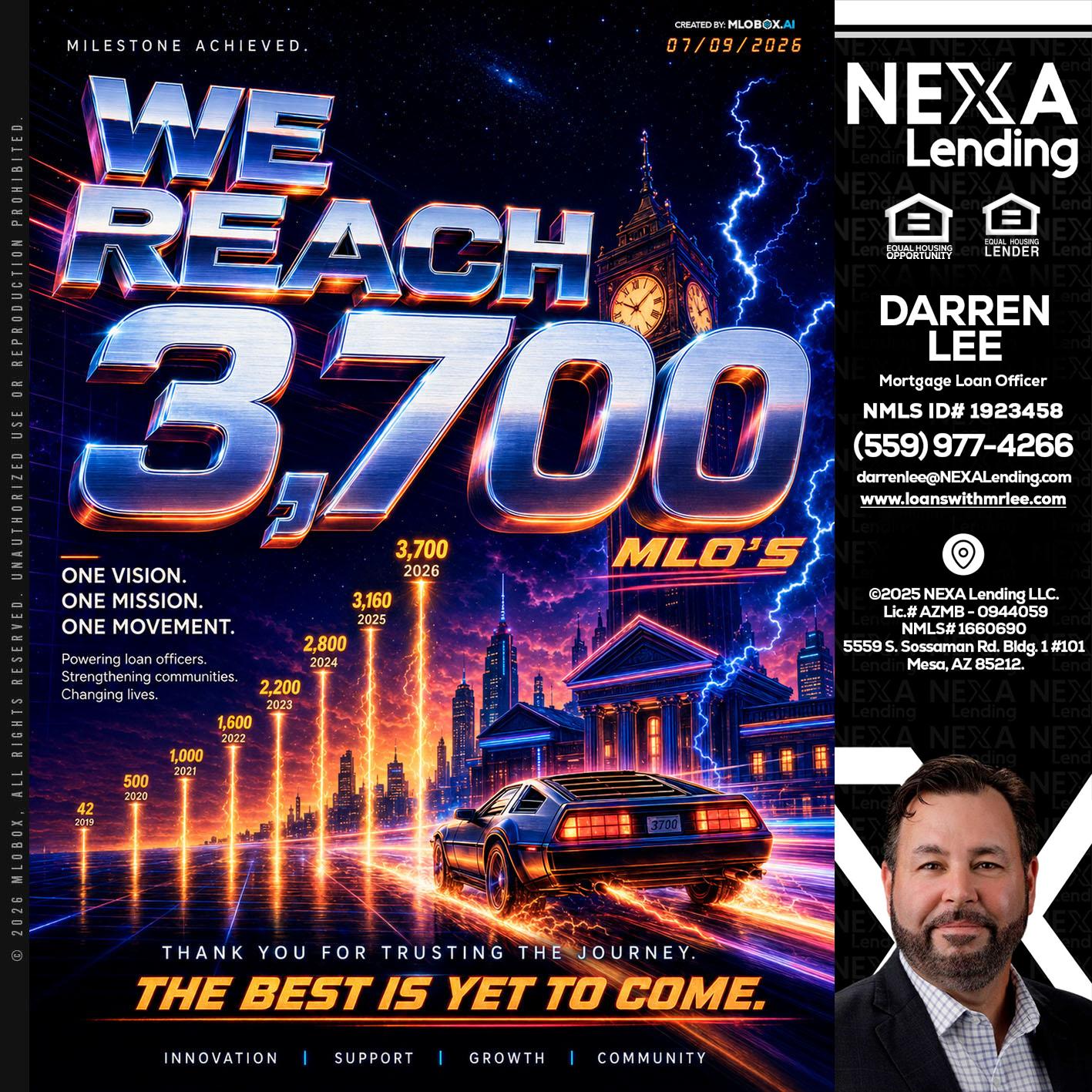 3700 MLOs - Darren Lee -Mortgage Loan Officer