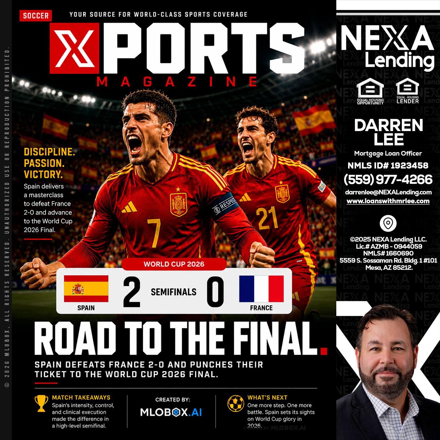 XPORTS WORLD CUP 2026 - Darren Lee -Mortgage Loan Officer