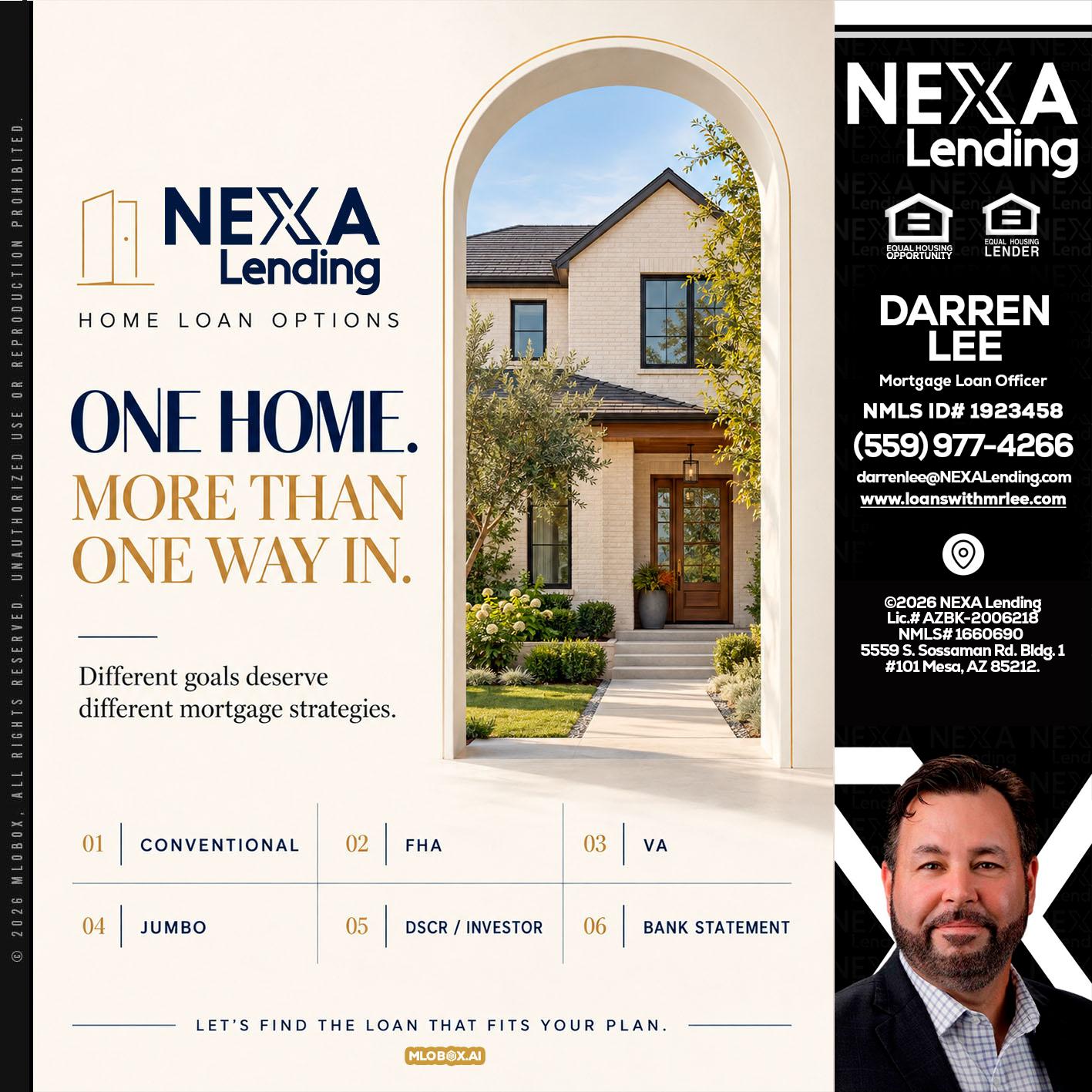 ONE HOME - Darren Lee -Mortgage Loan Officer