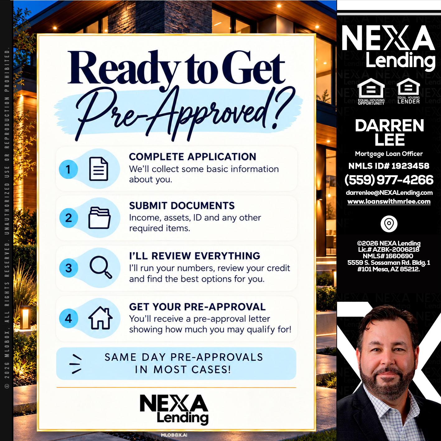 ready to get - Darren Lee -Mortgage Loan Officer