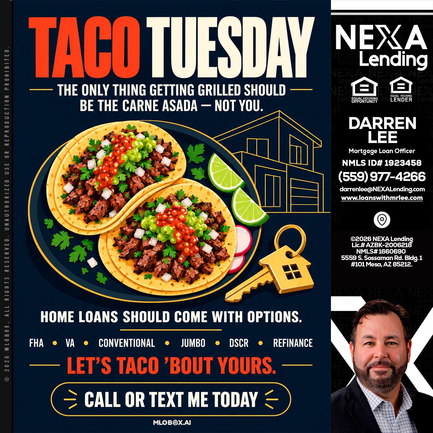 TACOS TUESDAY - Darren Lee -Mortgage Loan Officer